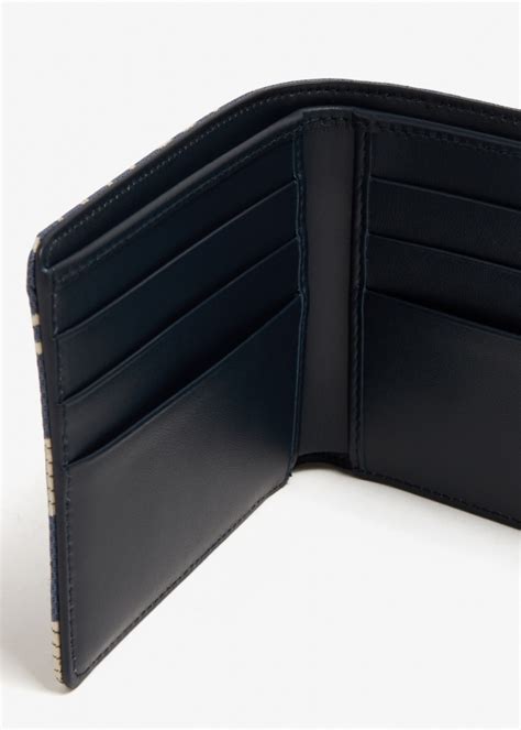 Coated jacquard bifold wallet 